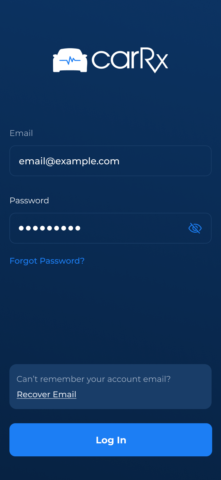CarRx Mobile App